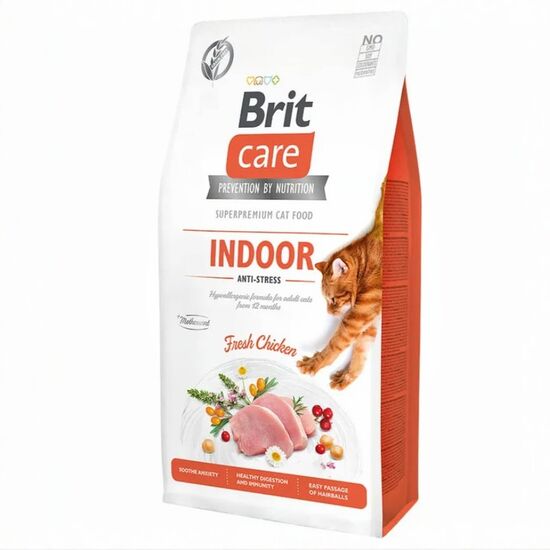 Hrana uscata BRIT GF Indoor pentru pisici, cu pui, 7 kg