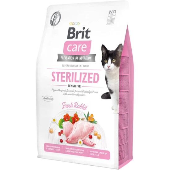 Сухой корм для кошек BRIT GF Sterilized Sensitive, с кроликом, 2кг
