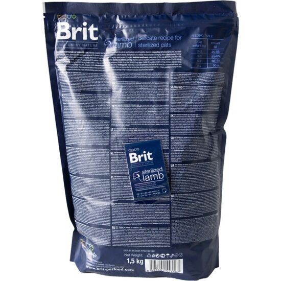 Hrană uscată pentru pisici BRIT Premium Sterilized, cu miel, 1.5 kg, 2 image