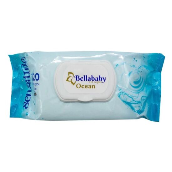 Servetele umede BABYBELLA Ocean, 120 buc
