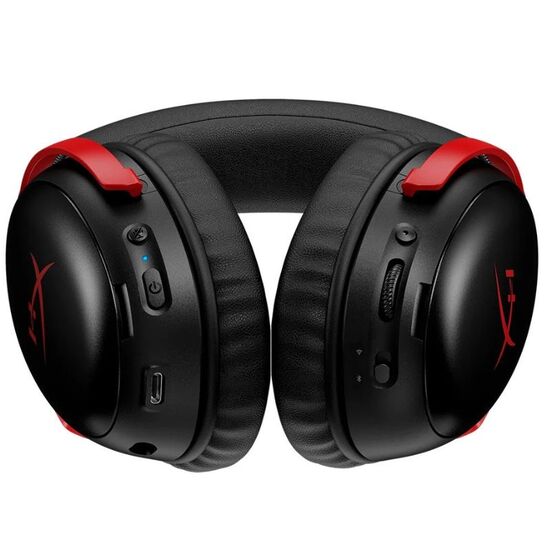 Casti Gaming HYPERX Cloud III S Wireless Headset Black/Red, 4 image