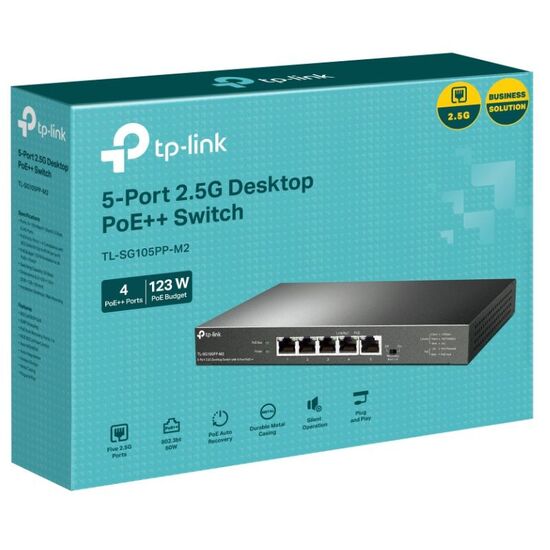 Switch de retea TP-LINK TL-SG105PP-M2 5-Port 2.5G Switch, 3 image