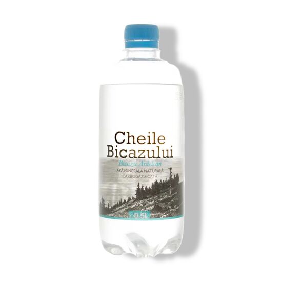 Apă minerală CHEILE BICAZULUI, Carbogazoasă, 0.5 l