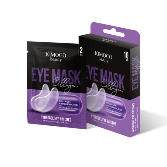 Plasturi pentru ochi KIMOCO HYDROGEL Collagen&Hyaluronic Acid, 10 buc