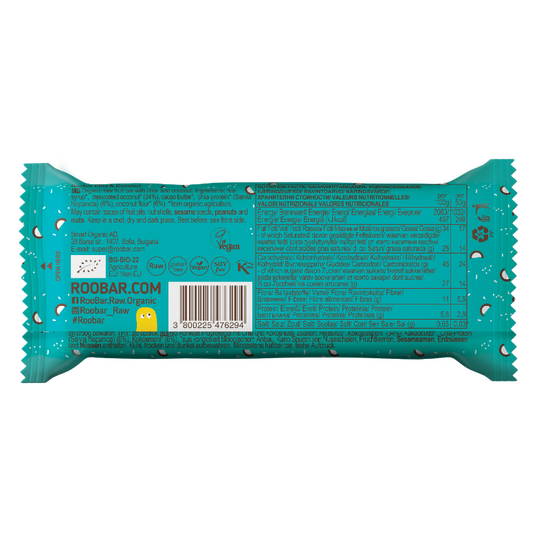 Батончик ROOBAR, С чиа и кокосом, 30 гр, изображение 2