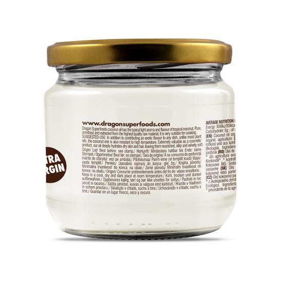 Ulei de cocos DRAGON SUPERFOODS Extra Virgin, 300 g, 2 image