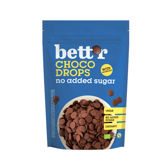 Picaturi de ciocolata BETT'R, Fara zahar adaugat, 200 g