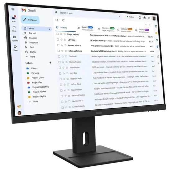 Monitor LENOVO ThinkVision E27-40 27" IPS 100Hz, 2 image