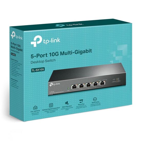 Switch TP-LINK TL SX105 5 port 10G Ethernet steel, 4 image