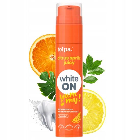 Pasta de dinti TOLPA ON WHITE, Citrus Spritz, 60 g