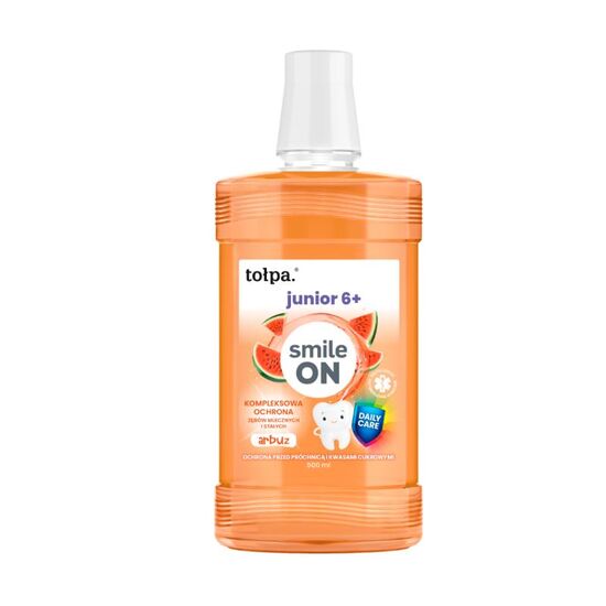 Clatitor de gura TOLPA ON SMILE JUNIOR, Pepene verde, 6 +, 500 ml