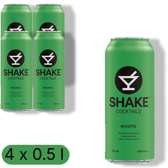 Set cocktailuri SHAKE "Mojito", 500 ml, 4 buc