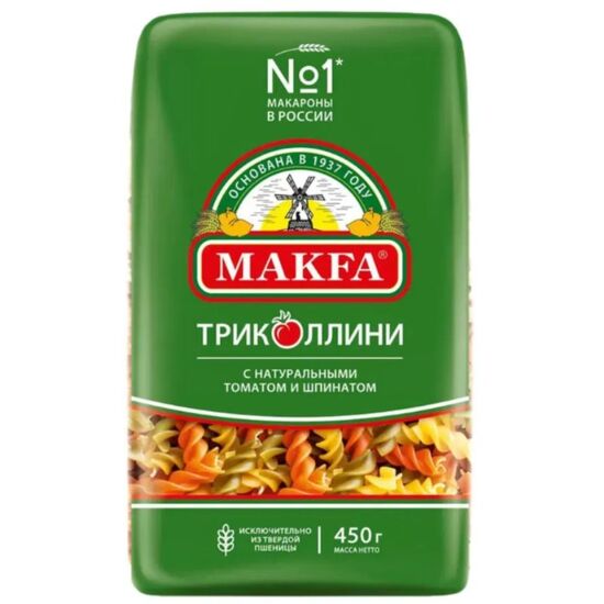 Paste MAKFA SPIRALE Tricolini, 450 g