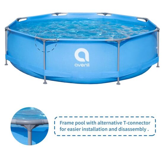 Piscina AVENLI, 305x76 cm, 4383 l, cadru metalic, 3 image
