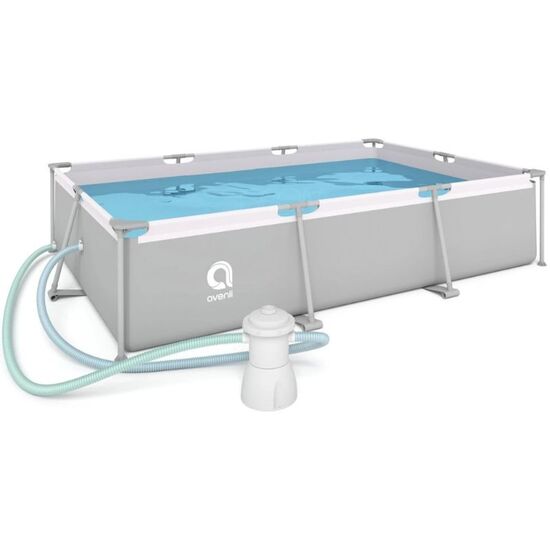 Piscina AVENLI, 300x207x66 cm, 3701 l, cadru metalic, 2 image