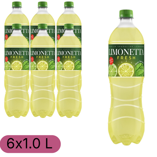 Set băutură carbogazoasă LIMONETTA FRESH, 1 l, 6 buc.