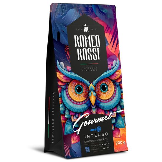 Cafea ROMEO ROSSI GOURMET Intenso, boabe, 200 g