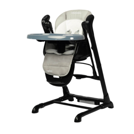 Scaun de masa si leagan CARETERO 7650 Indigo, negru
