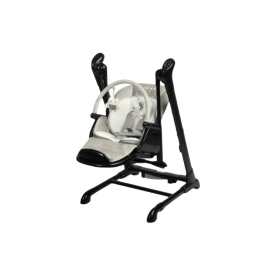Scaun de masa si leagan CARETERO 7650 Indigo, negru, 2 image