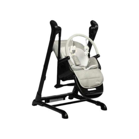 Scaun de masa si leagan CARETERO 7650 Indigo, negru, 3 image