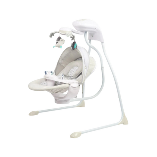 Электрические качели CARETERO-8093 Raffi Premiumi (до 12 кг.) светло-серый, изображение 4