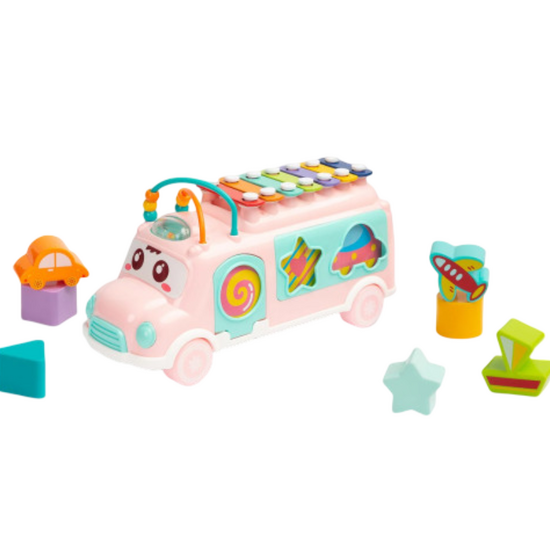 Jucarie educativa 3 in 1 TOYZ-9023 Autobuz, 5 image