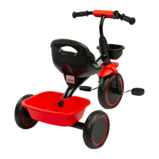 Bicicletă pentru copii TOYZ 0350 Loco, tricicletă, roșie, 5 image