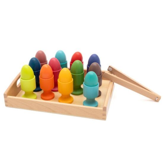 Tava din lemn cu oua BABY MIX "Montessori" 57341, 2 image
