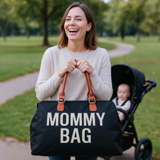 Geanta pentru mamici BABY MIX "Mommy Bag" 58350, negru