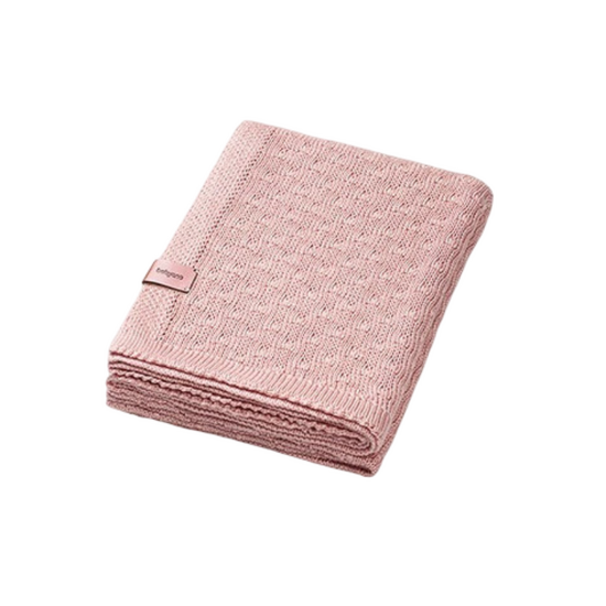 Плед детский BABYONO-8123 1673/01, трикотажный, бамбуковый, 75 x 100 см, розовый