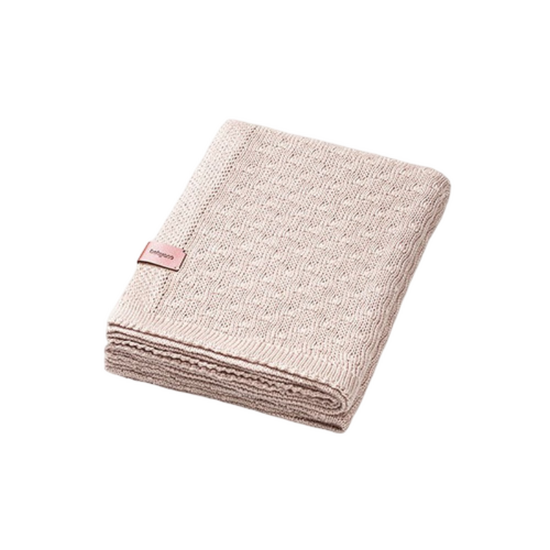 Плед детский BABYONO-81231 1673/02, трикотажный, бамбуковый, 75 x 100 см, светло-бежевый