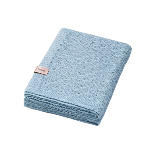 Плед детский BABYONO-81233 1673/04, трикотажный, бамбуковый, 75 x 100 см, голубой, изображение 3
