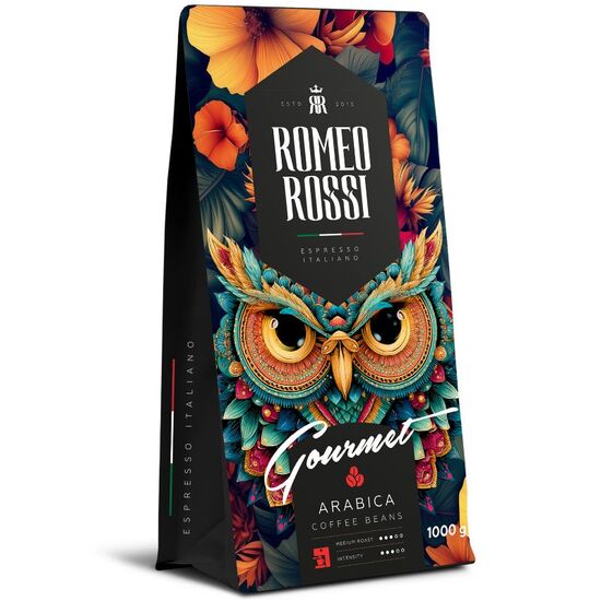 Cafea ROMEO ROSSI GOURMET Arabica, boabe, 1 kg