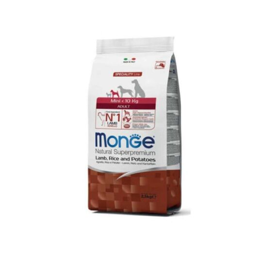 Hrana uscata MONGE, Pentru caini adulti, Cu miel, orez si cartofi, 7.5 kg
