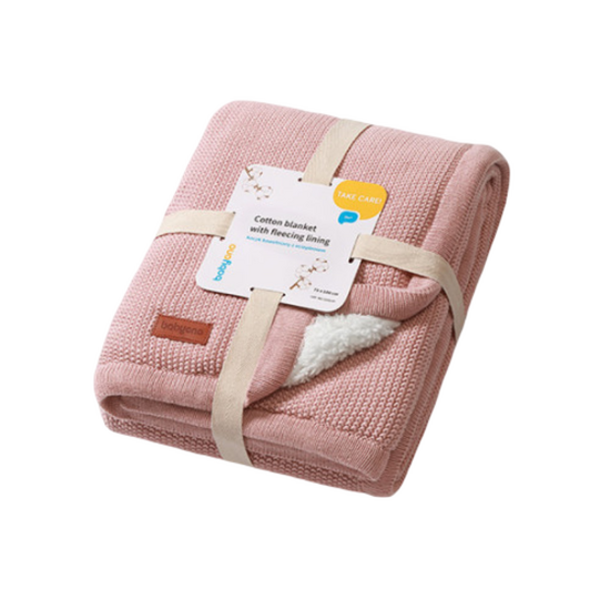 Плед детский  BABYONO-8145 1659/01,  хлопковый, 75 х 100 см, розовый, изображение 2