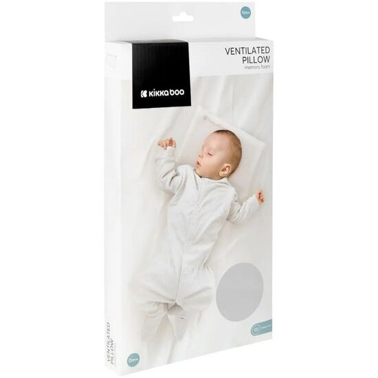 Perna KIKKABOO Airknit Grey din Memory foam, ventilata, 2 image
