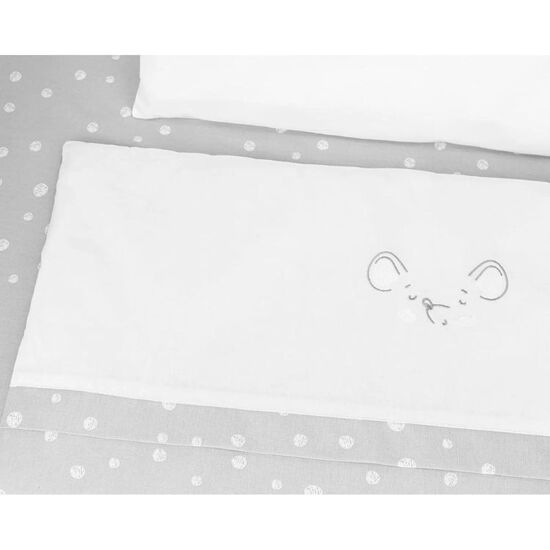 Комплект белья для кроватки-приставки KIKKABOO Joyful Mice, 5 предметов, изображение 2