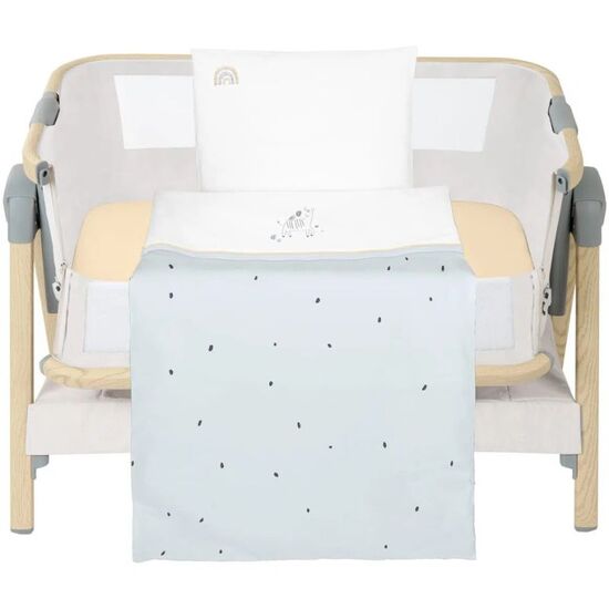 Set lenjerie pentru co-sleeper KIKKABOO Stripy Friends, 3 piese