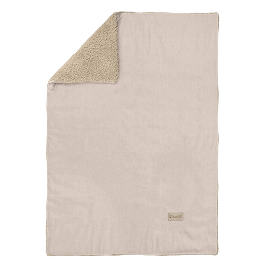 Плед детский ALBEROMIO Beige (CC2), велюровый, 100х80 см, бежевый, изображение 4