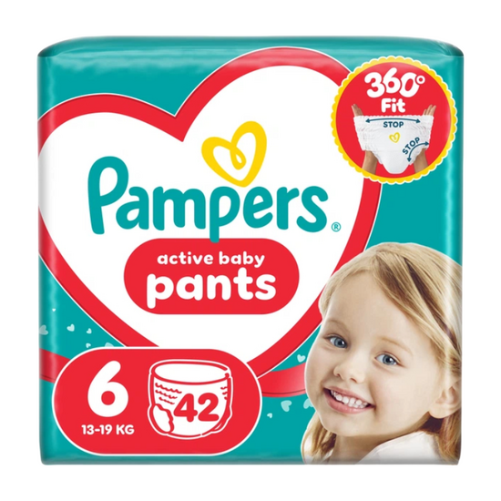 Подгузники-трусики PAMPERS JP Pants, №6, 42 шт