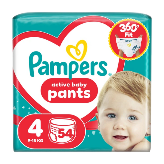 Подгузники-трусики PAMPERS JP Pants, №4, 54 шт
