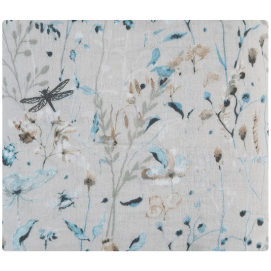 Плед детский KIKKABOO Dreamy Fields Grey, двухслойный, муслиновый, 100х100 см, изображение 2