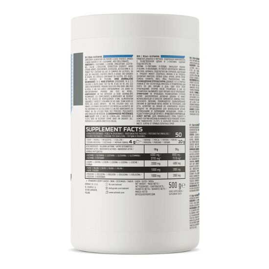 Supliment alimentar OSTROVIT NUTRITION BCAA + Glutamina, Portocale, 500 gr, 3 image