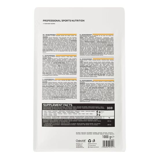 Supliment alimentar OSTROVIT NUTRITION Creatina monohidrat, mango, 1000 g, 3 image