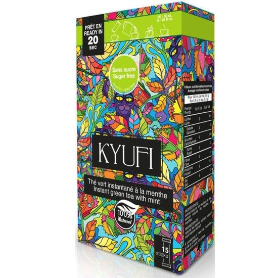 Ceai verde KYUFI cu menta, 15 buc