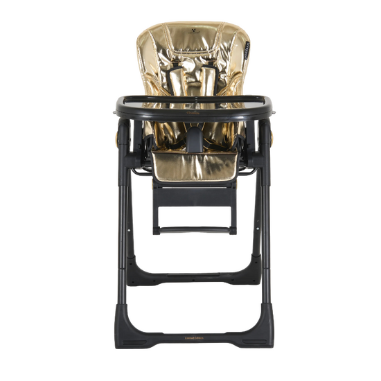 Scaun de masă pentru copii MONI Tiramisu Gold Limited Edition, 2 în 1, auriu, 6 image