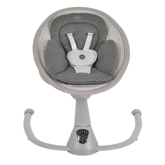 Fotoliu balansoar electric MONI Cloud Premium+ Light Grey, gri, 6 image