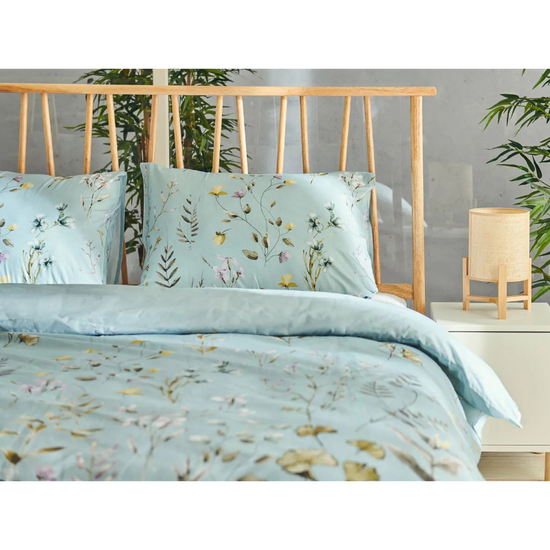 Комплект постельного белья DORMEO Natures Flowers Blue, 200х200 см, голубой, изображение 2