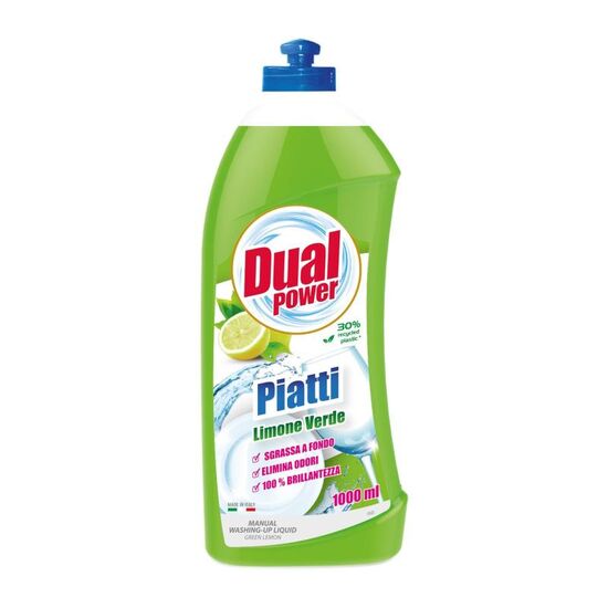 Solutie pentru spalarea vaselor DUAL POWER Lemon Green, 1 l