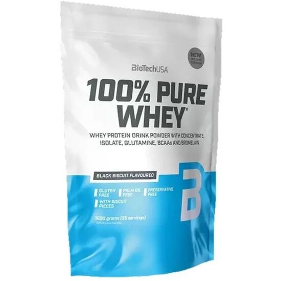 Протеин BIOTECHUSA 100% Pure Whey черное печенье, 1 кг